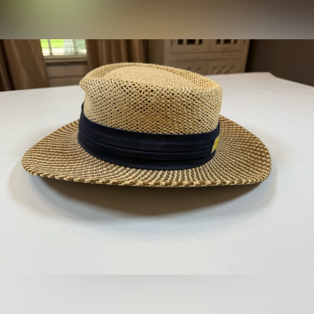 Vintage Nascar 100% paper straw hat, one size, ISC - Picture 4 of 12